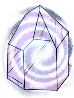 Sahuvite, a bright and airy crystal projecting a protective draconist ward.